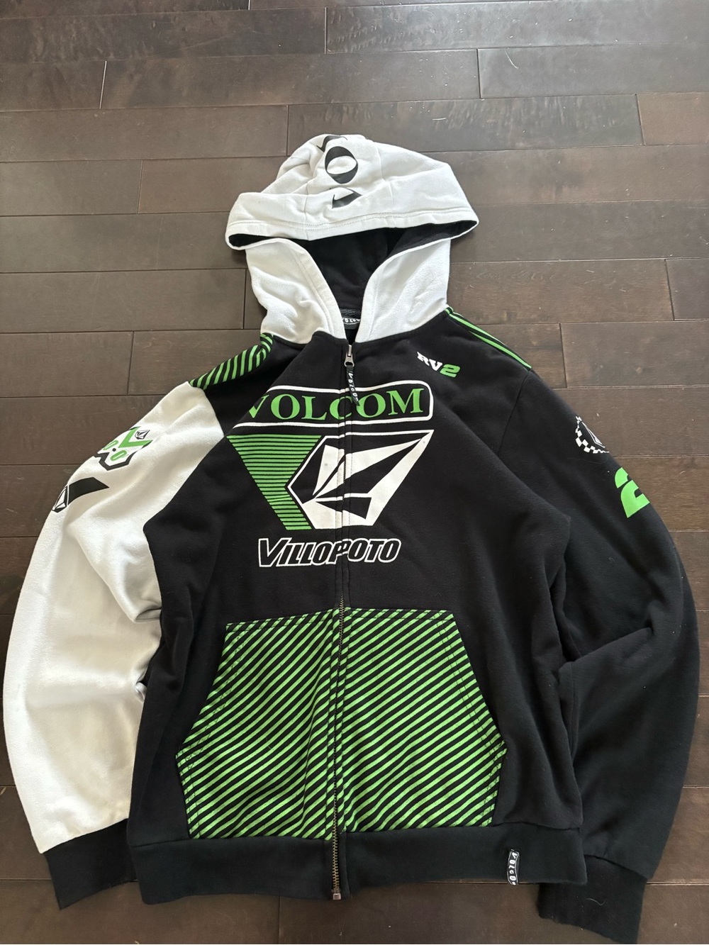 Volcom racing hoodie zip up